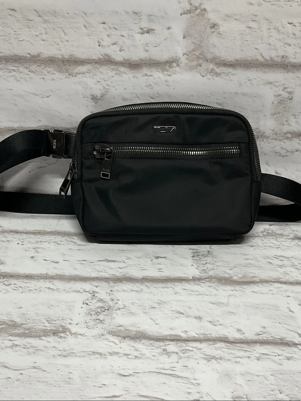 Tumi Black Nylon Crossbody Belt Bag